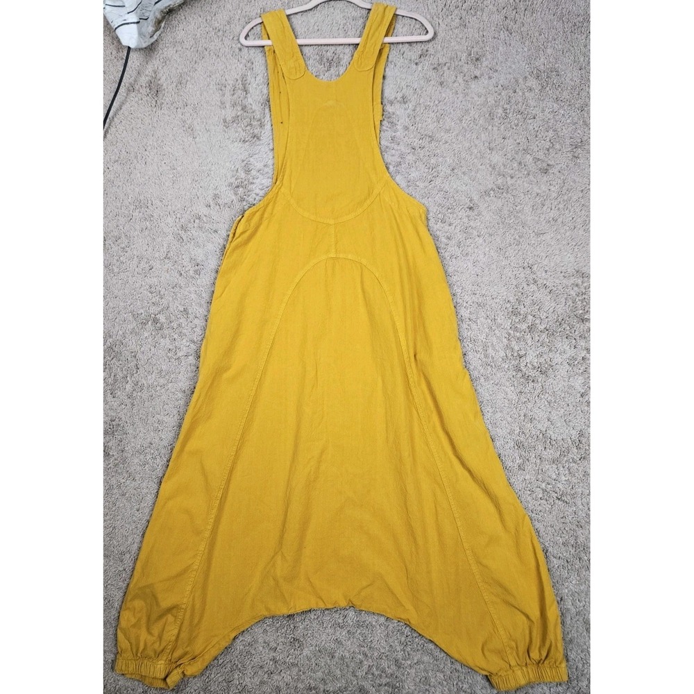 Harem Baggy Jumpsuit Overalls Mustard S/M Hippie 100% Cotton Nepal Cargo Womens - Picture 7 of 7